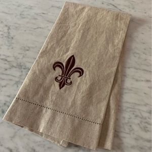 The Royal Standard linen Tea Towel Fleur de lis
